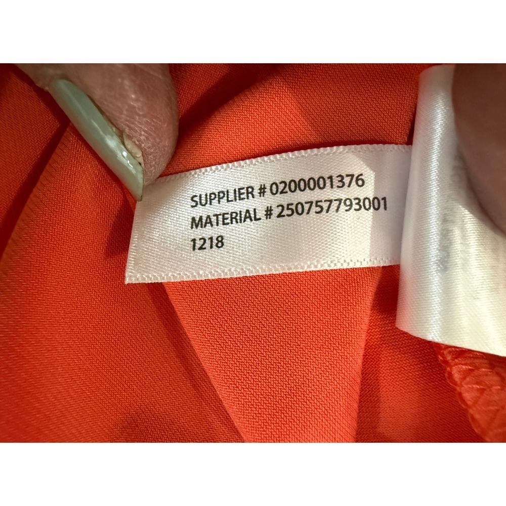 Lauren Ralph Lauren‎ NWT Orange Pop Flutter Sleeve Faux Wrap Sheath Dress 6 NWT - Picture 6 of 6